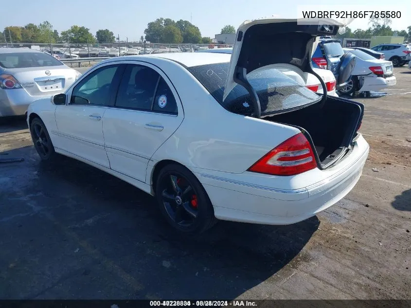 WDBRF92H86F785580 2006 Mercedes-Benz C 280 Luxury 4Matic