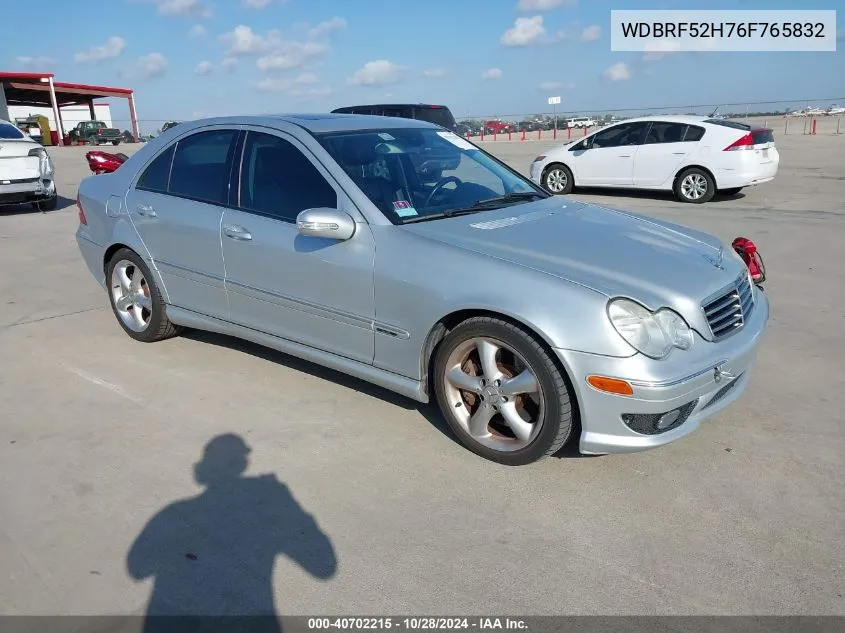 WDBRF52H76F765832 2006 Mercedes-Benz C 230 Sport