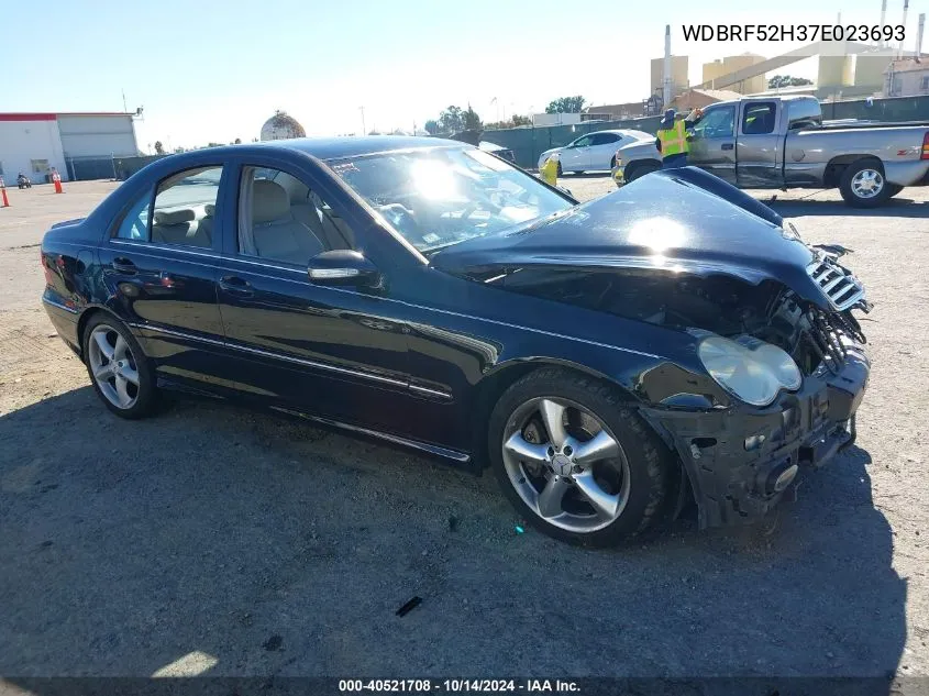 2007 Mercedes-Benz C 230 Sport VIN: WDBRF52H37E023693 Lot: 40521708