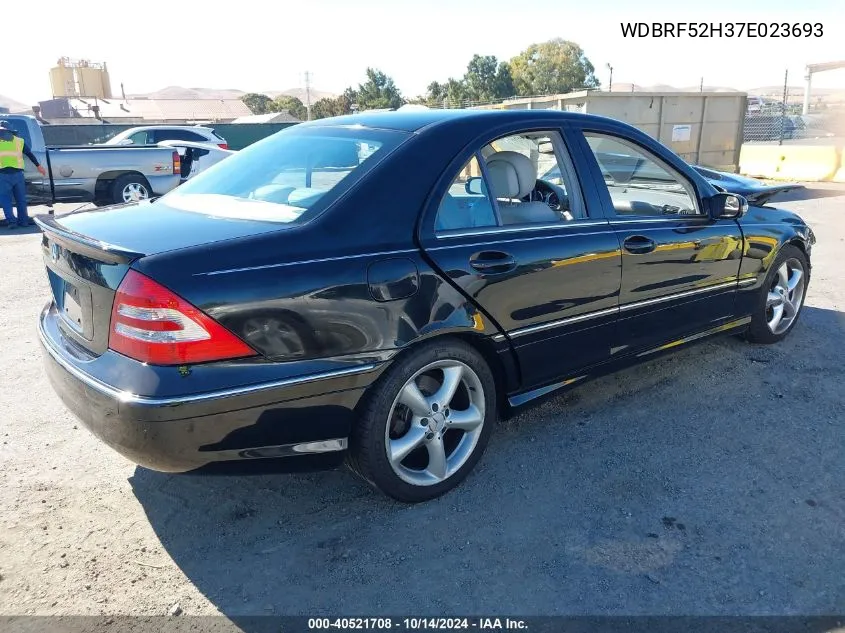 2007 Mercedes-Benz C 230 Sport VIN: WDBRF52H37E023693 Lot: 40521708