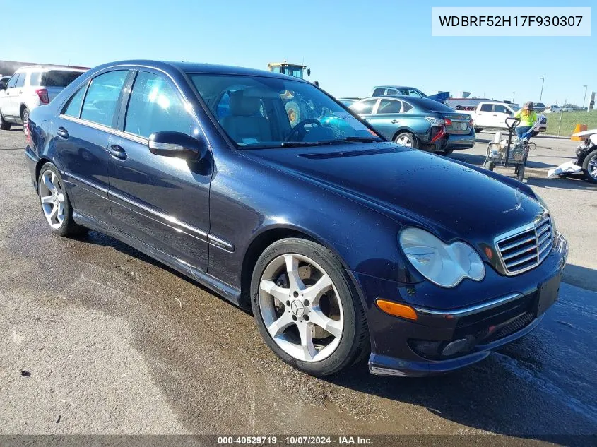 2007 Mercedes-Benz C 230 Sport VIN: WDBRF52H17F930307 Lot: 40529719