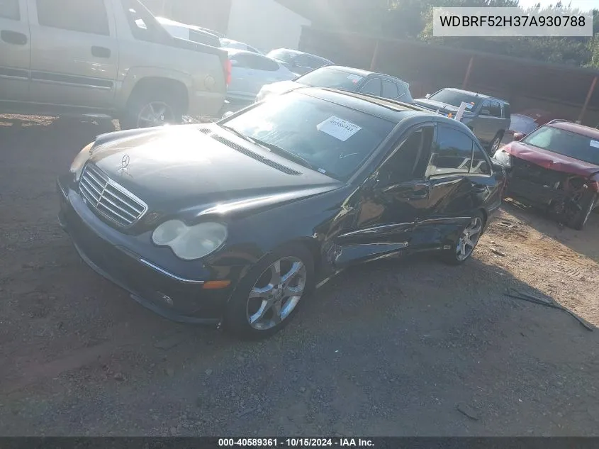 2007 Mercedes-Benz C 230 Sport VIN: WDBRF52H37A930788 Lot: 40589361