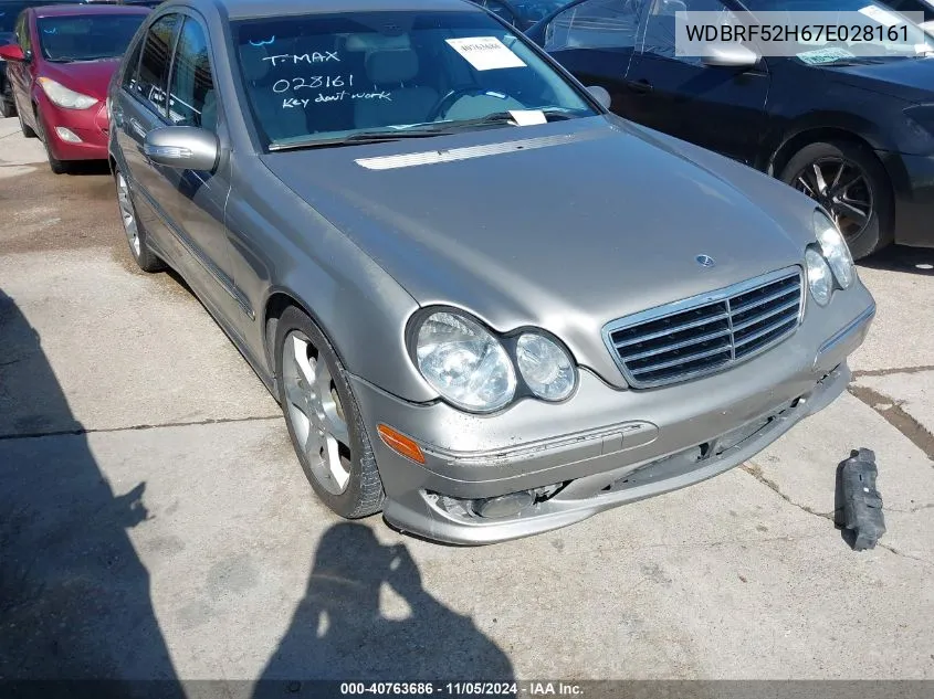 2007 Mercedes-Benz C 230 Sport VIN: WDBRF52H67E028161 Lot: 40763686