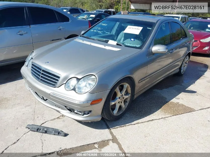 2007 Mercedes-Benz C 230 Sport VIN: WDBRF52H67E028161 Lot: 40763686