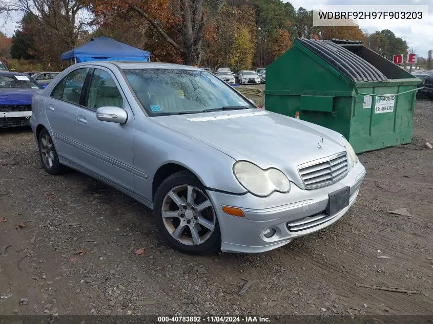 2007 Mercedes-Benz C 280 Luxury 4Matic VIN: WDBRF92H97F903203 Lot: 40783892