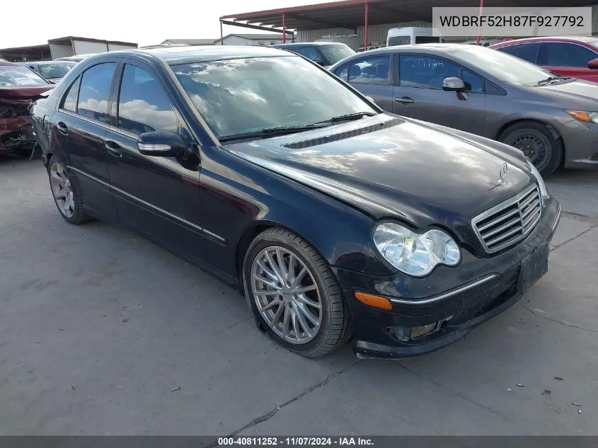 WDBRF52H87F927792 2007 Mercedes-Benz C 230 Sport