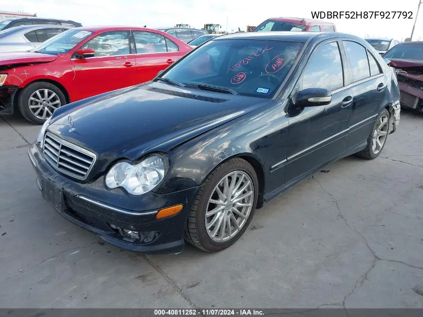 WDBRF52H87F927792 2007 Mercedes-Benz C 230 Sport