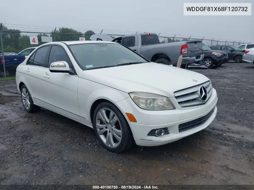 2008 Mercedes-Benz C 300 Luxury 4Matic/Sport 4Matic VIN: WDDGF81X68F120732 Lot: 40150750