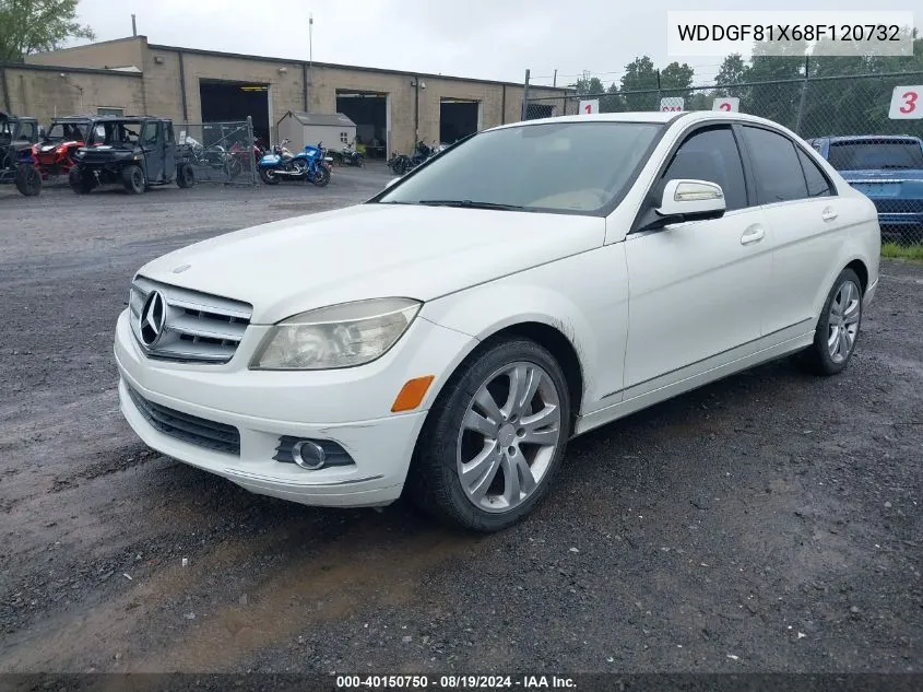 2008 Mercedes-Benz C 300 Luxury 4Matic/Sport 4Matic VIN: WDDGF81X68F120732 Lot: 40150750