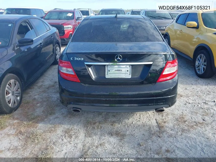 2008 Mercedes-Benz C 300 VIN: WDDGF54X68F105321 Lot: 40513614