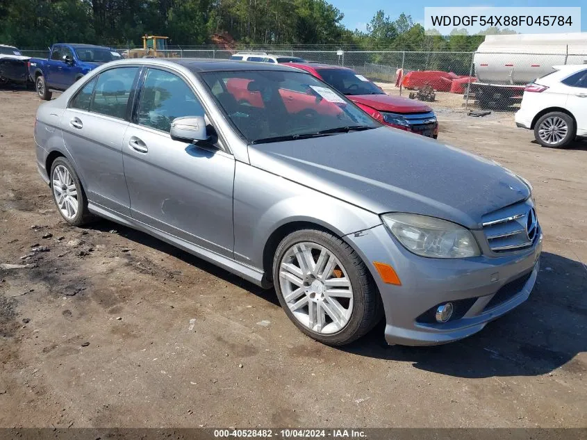 2008 Mercedes-Benz C 300 Luxury/Sport VIN: WDDGF54X88F045784 Lot: 40528482