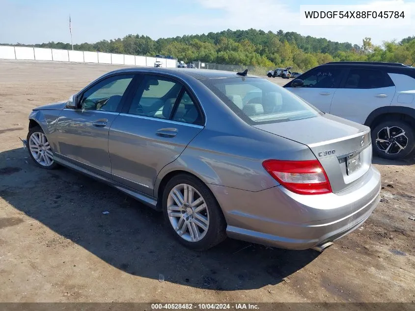 2008 Mercedes-Benz C 300 Luxury/Sport VIN: WDDGF54X88F045784 Lot: 40528482