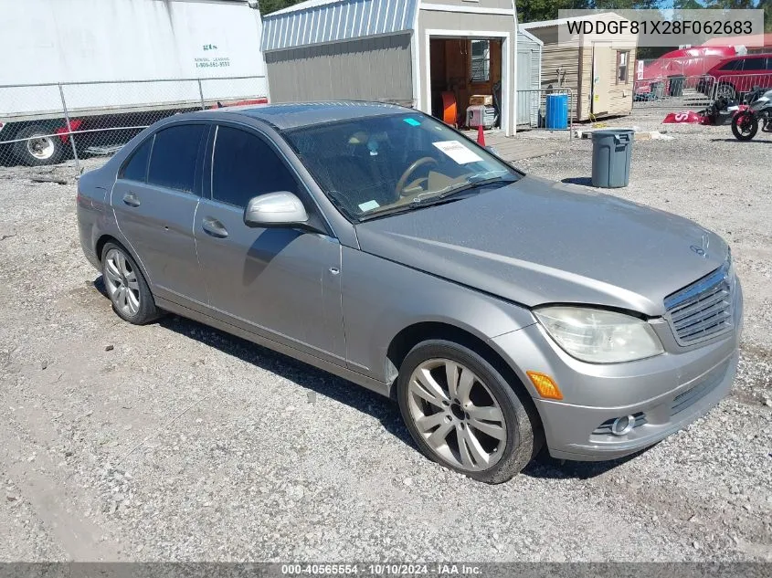 2008 Mercedes-Benz C 300 VIN: WDDGF81X28F062683 Lot: 40565554