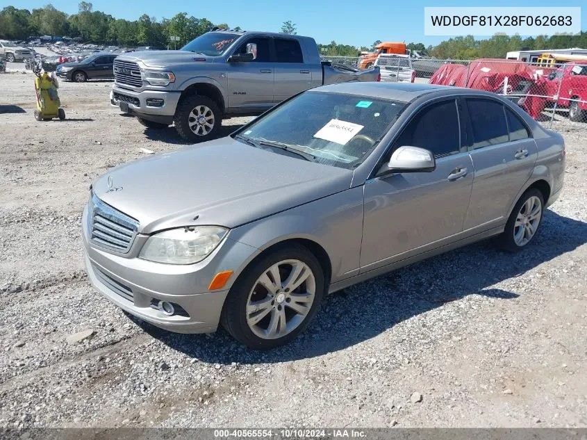 2008 Mercedes-Benz C 300 VIN: WDDGF81X28F062683 Lot: 40565554