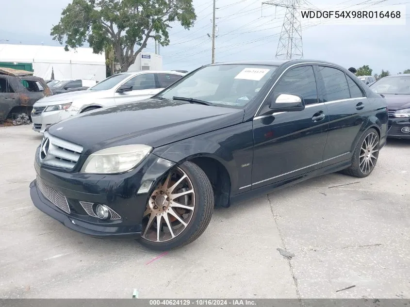 2008 Mercedes-Benz C 300 Luxury/Sport VIN: WDDGF54X98R016468 Lot: 40624129