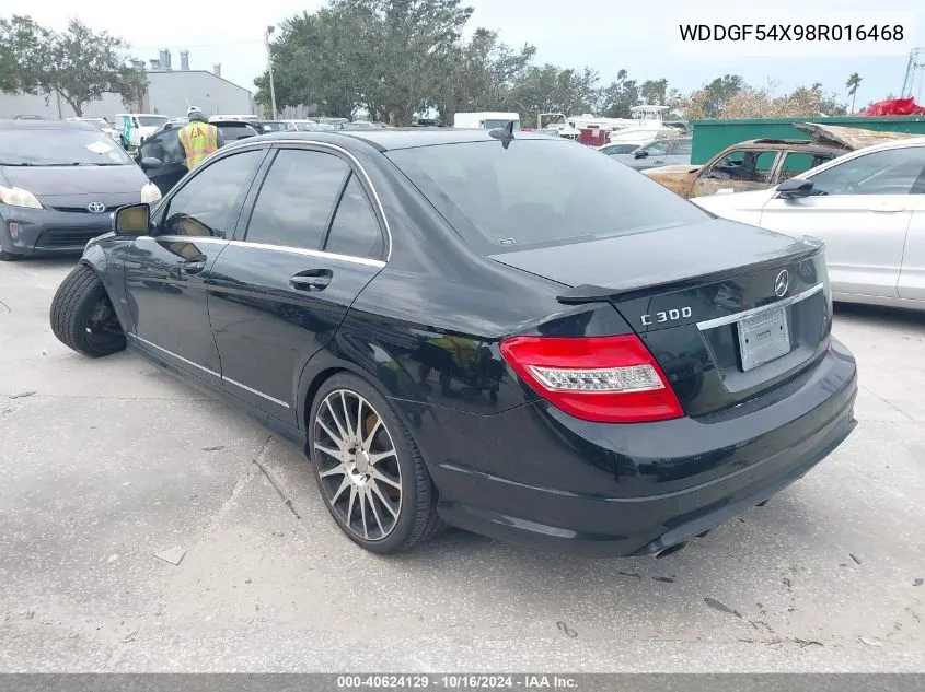 2008 Mercedes-Benz C 300 Luxury/Sport VIN: WDDGF54X98R016468 Lot: 40624129