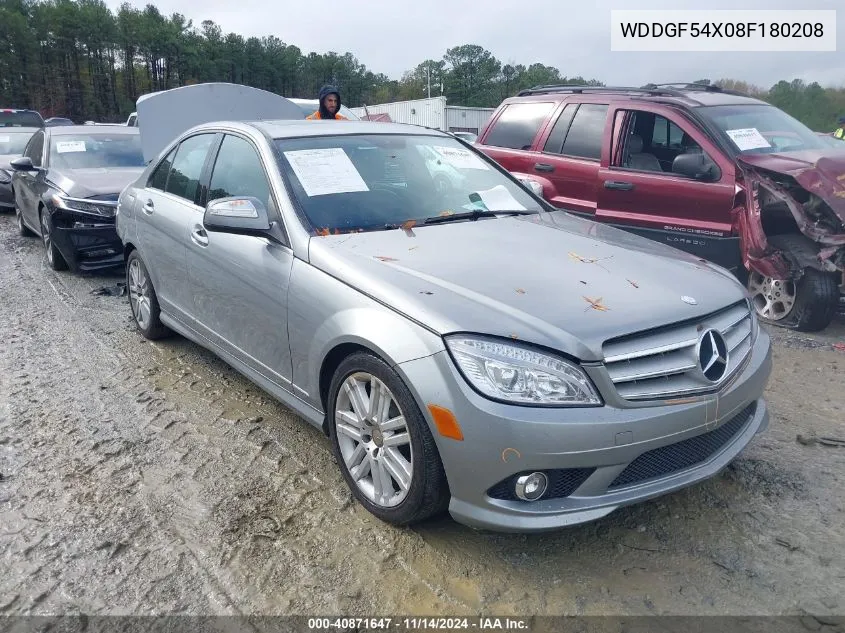 2008 Mercedes-Benz C 300 Luxury/Sport VIN: WDDGF54X08F180208 Lot: 40871647