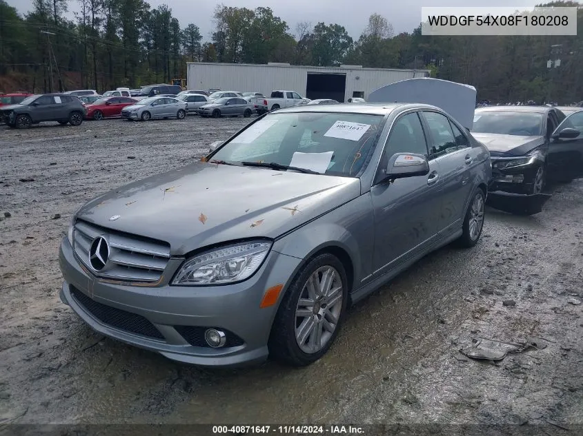 2008 Mercedes-Benz C 300 Luxury/Sport VIN: WDDGF54X08F180208 Lot: 40871647