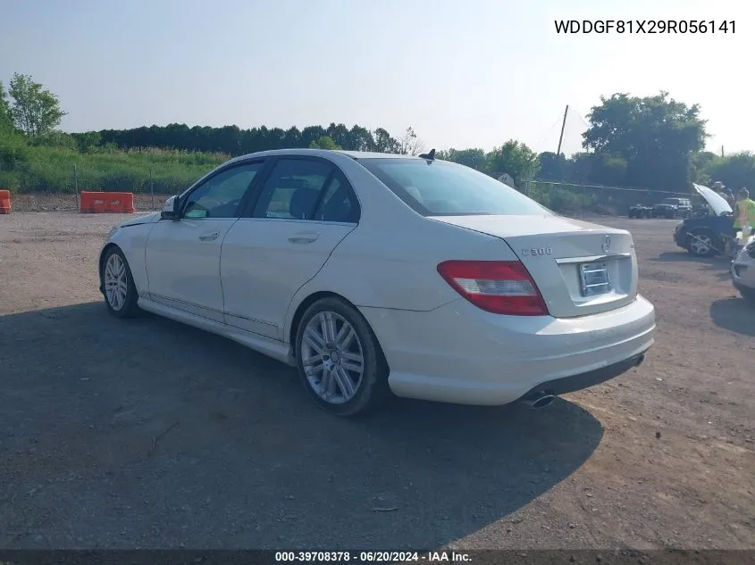 2009 Mercedes-Benz C 300 4Matic VIN: WDDGF81X29R056141 Lot: 39708378