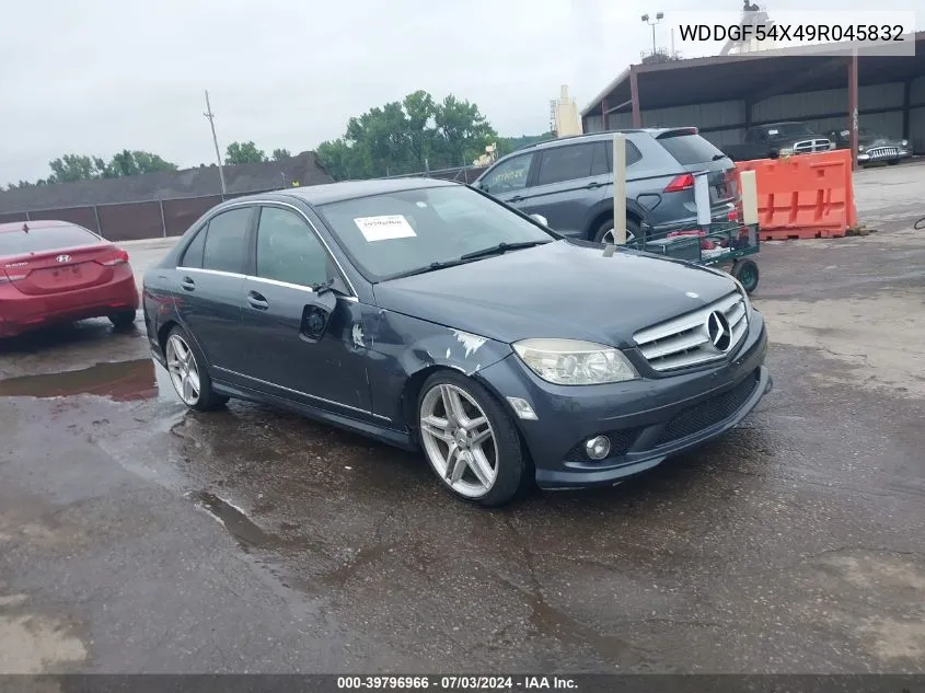 2009 Mercedes-Benz C 300 VIN: WDDGF54X49R045832 Lot: 39796966