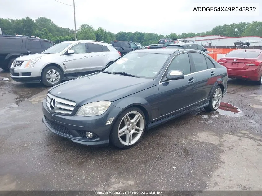 2009 Mercedes-Benz C 300 VIN: WDDGF54X49R045832 Lot: 39796966