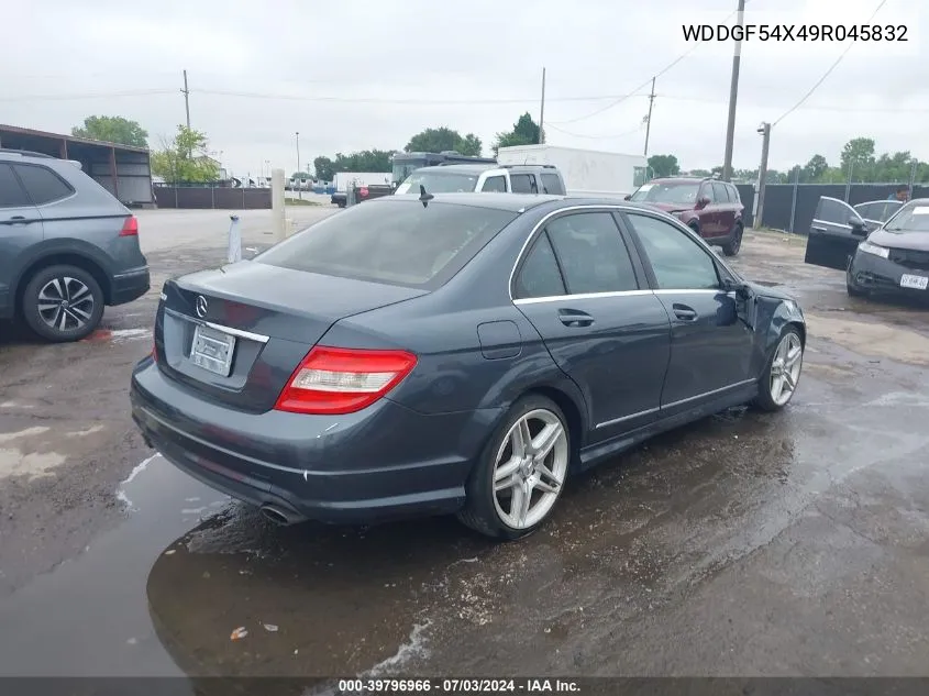 2009 Mercedes-Benz C 300 VIN: WDDGF54X49R045832 Lot: 39796966