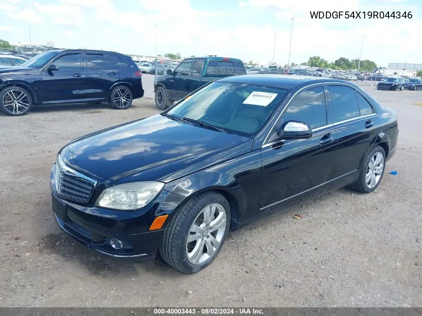 2009 Mercedes-Benz C 300 Luxury/Sport VIN: WDDGF54X19R044346 Lot: 40003443