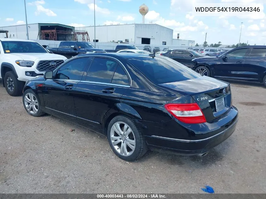 2009 Mercedes-Benz C 300 Luxury/Sport VIN: WDDGF54X19R044346 Lot: 40003443