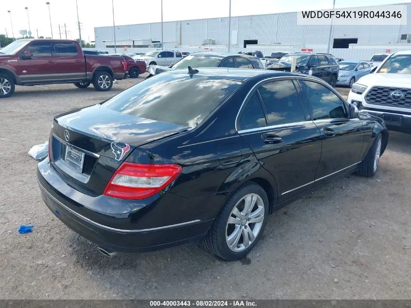 2009 Mercedes-Benz C 300 Luxury/Sport VIN: WDDGF54X19R044346 Lot: 40003443