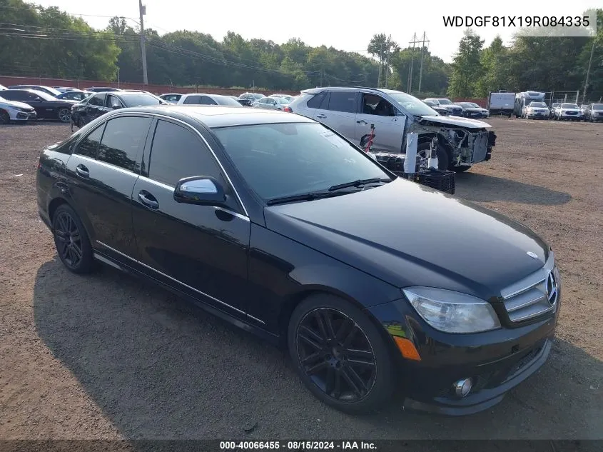 2009 Mercedes-Benz C-Class 3.0L VIN: WDDGF81X19R084335 Lot: 40066455