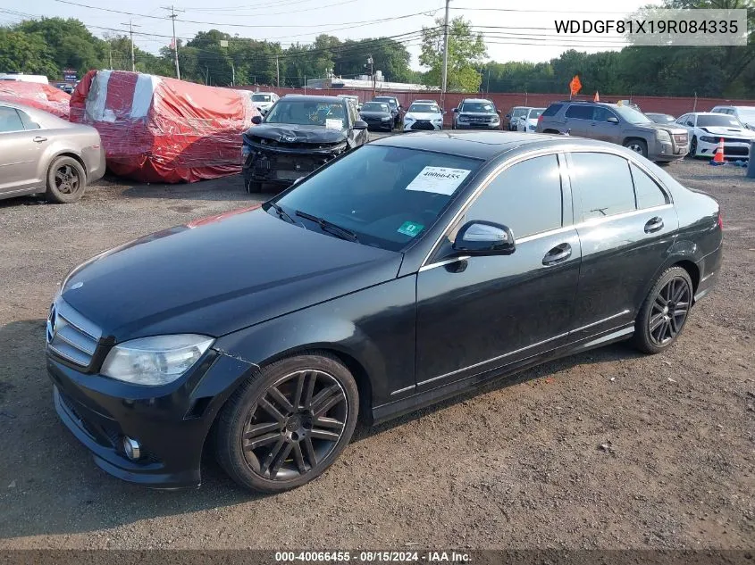 2009 Mercedes-Benz C-Class 3.0L VIN: WDDGF81X19R084335 Lot: 40066455