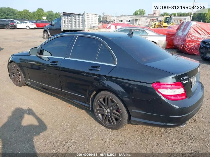 2009 Mercedes-Benz C-Class 3.0L VIN: WDDGF81X19R084335 Lot: 40066455