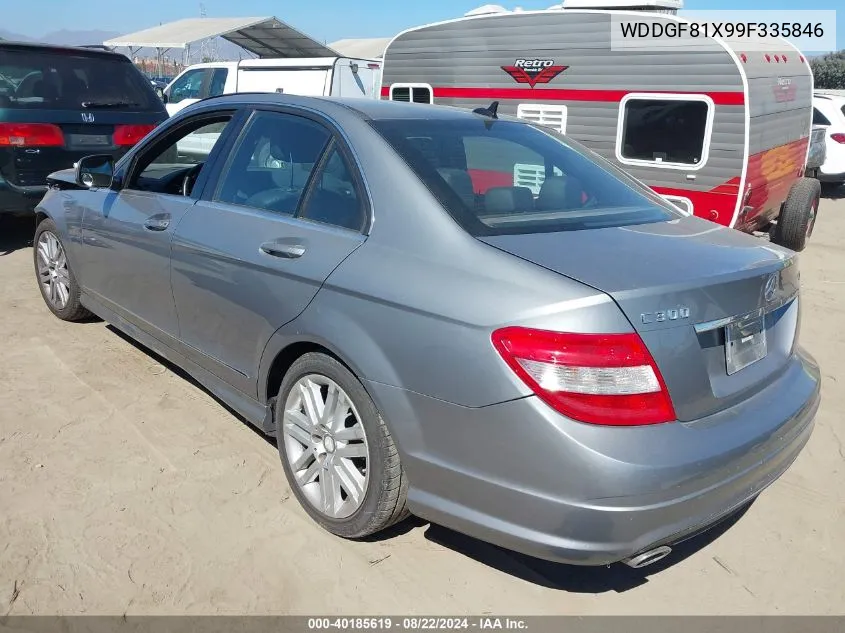 2009 Mercedes-Benz C 300 Luxury 4Matic/Sport 4Matic VIN: WDDGF81X99F335846 Lot: 40185619