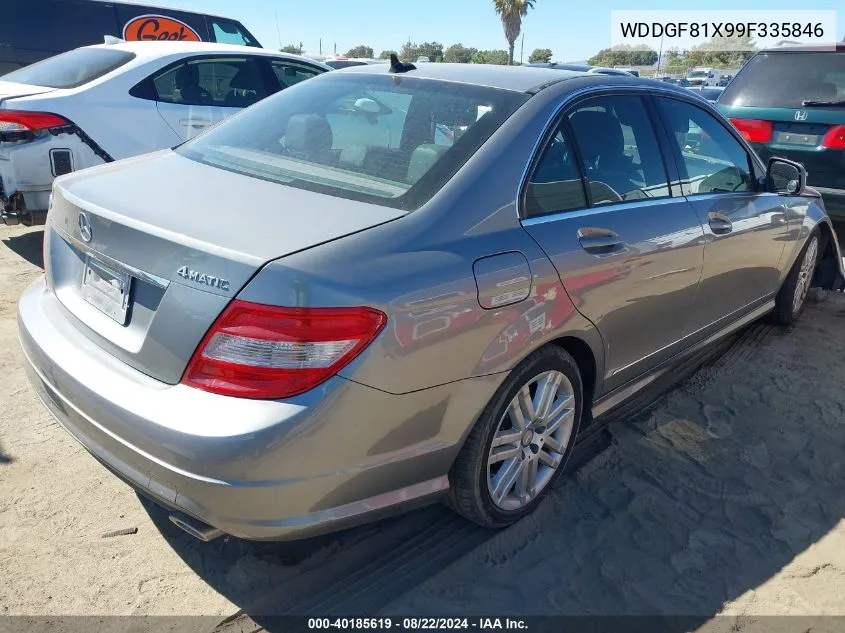 2009 Mercedes-Benz C 300 Luxury 4Matic/Sport 4Matic VIN: WDDGF81X99F335846 Lot: 40185619