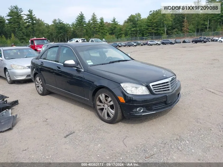 2009 Mercedes-Benz C 300 Luxury 4Matic/Sport 4Matic VIN: WDDGF81XX9F209088 Lot: 40353173