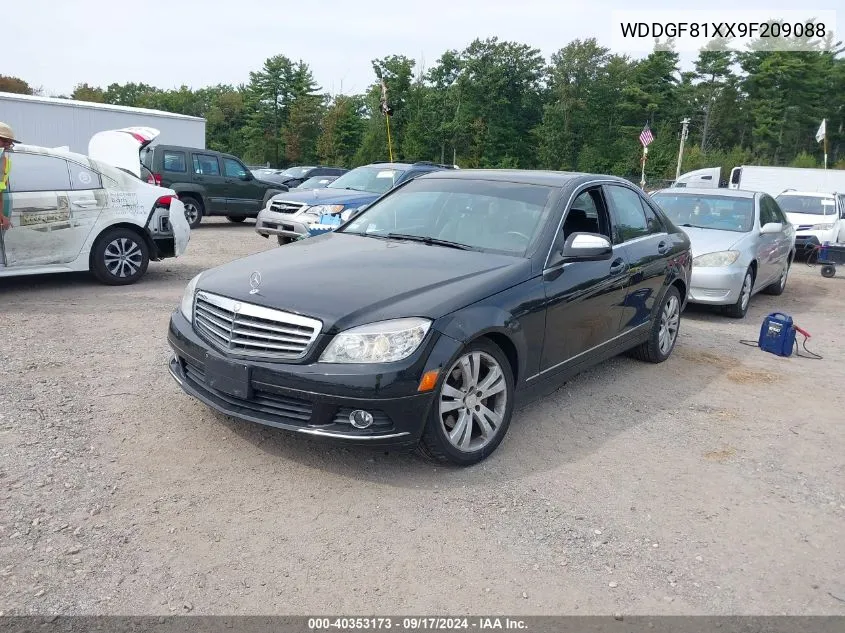 2009 Mercedes-Benz C 300 Luxury 4Matic/Sport 4Matic VIN: WDDGF81XX9F209088 Lot: 40353173