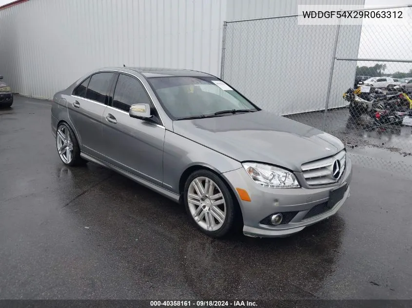 2009 Mercedes-Benz C 300 Luxury/Sport VIN: WDDGF54X29R063312 Lot: 40358161