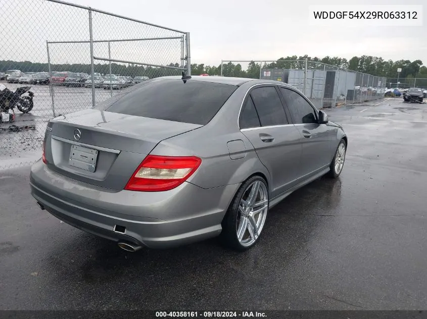 2009 Mercedes-Benz C 300 Luxury/Sport VIN: WDDGF54X29R063312 Lot: 40358161