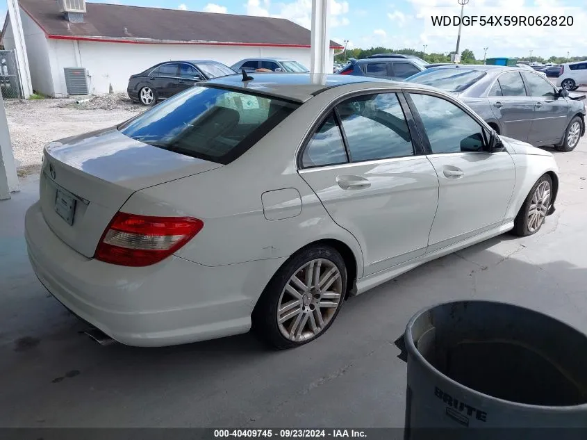 2009 Mercedes-Benz C 300 Luxury/Sport VIN: WDDGF54X59R062820 Lot: 40409745