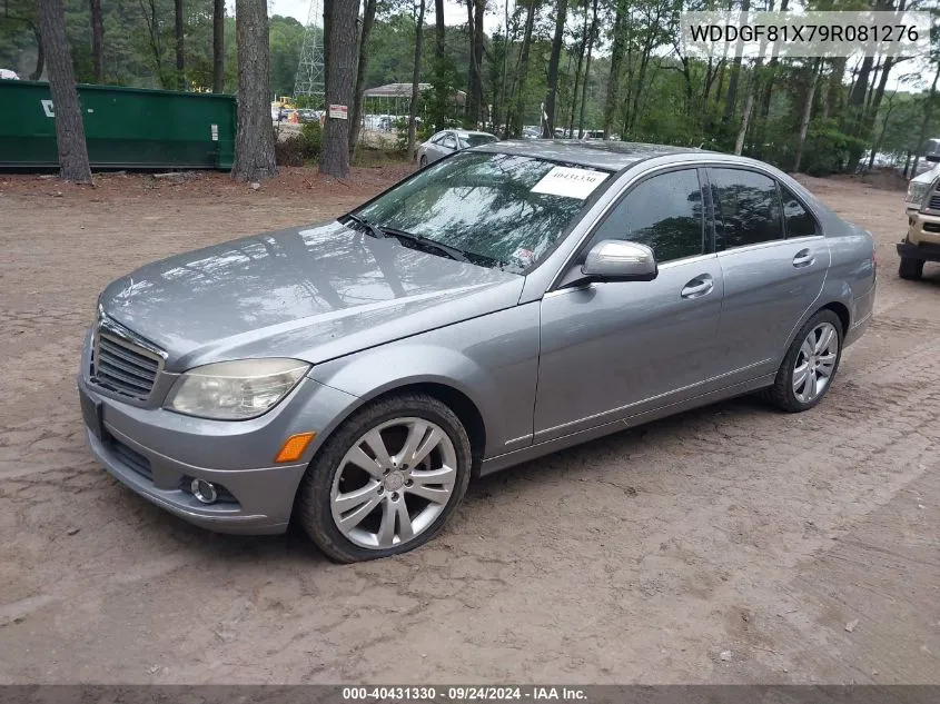 2009 Mercedes-Benz C 300 Luxury 4Matic/Sport 4Matic VIN: WDDGF81X79R081276 Lot: 40431330