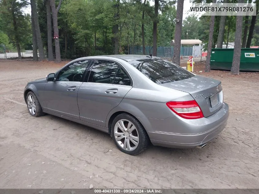 2009 Mercedes-Benz C 300 Luxury 4Matic/Sport 4Matic VIN: WDDGF81X79R081276 Lot: 40431330