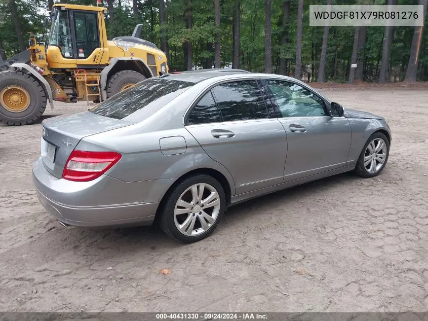 2009 Mercedes-Benz C 300 Luxury 4Matic/Sport 4Matic VIN: WDDGF81X79R081276 Lot: 40431330