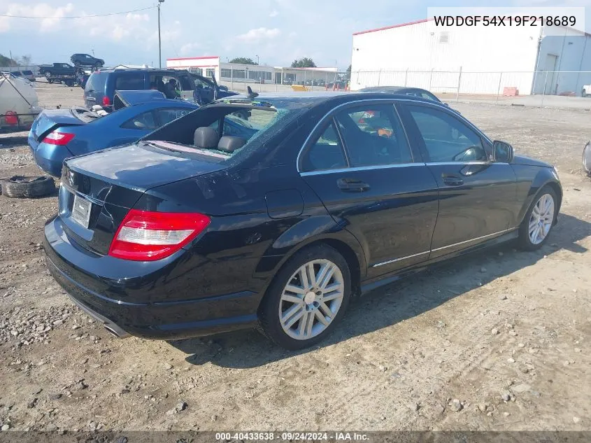 2009 Mercedes-Benz C 300 Luxury/Sport VIN: WDDGF54X19F218689 Lot: 40433638