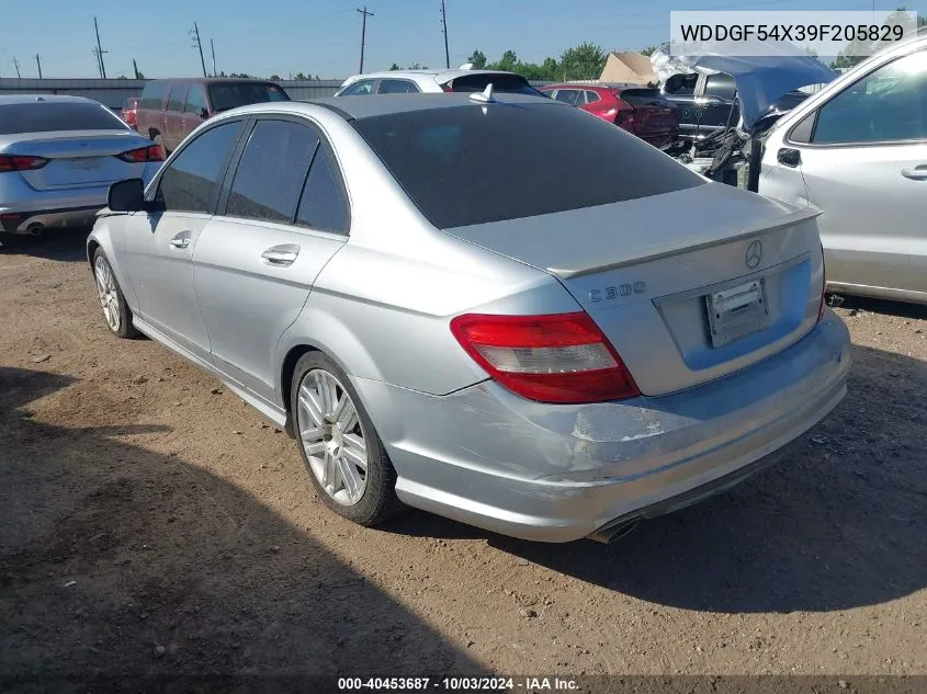 2009 Mercedes-Benz C 300 Luxury/Sport VIN: WDDGF54X39F205829 Lot: 40453687