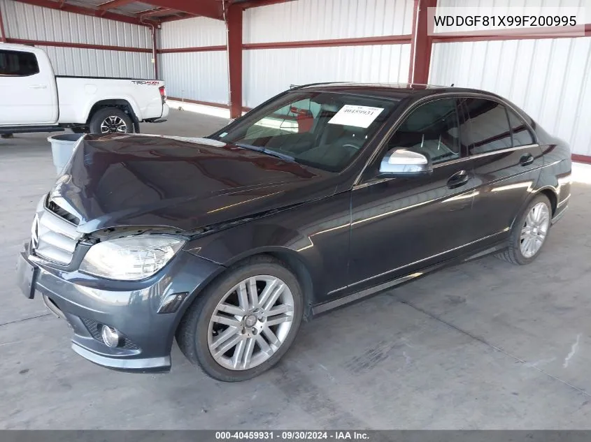 2009 Mercedes-Benz C 300 Luxury 4Matic/Sport 4Matic VIN: WDDGF81X99F200995 Lot: 40459931