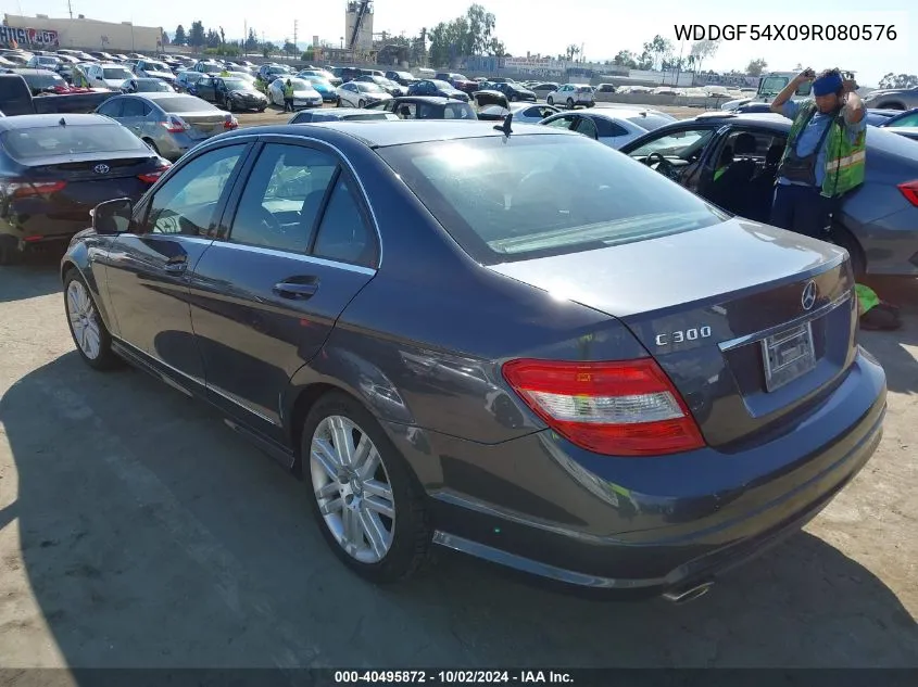 2009 Mercedes-Benz C 300 Luxury/Sport VIN: WDDGF54X09R080576 Lot: 40495872