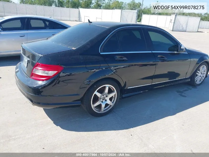 2009 Mercedes-Benz C 300 Luxury/Sport VIN: WDDGF54X99R078275 Lot: 40517864