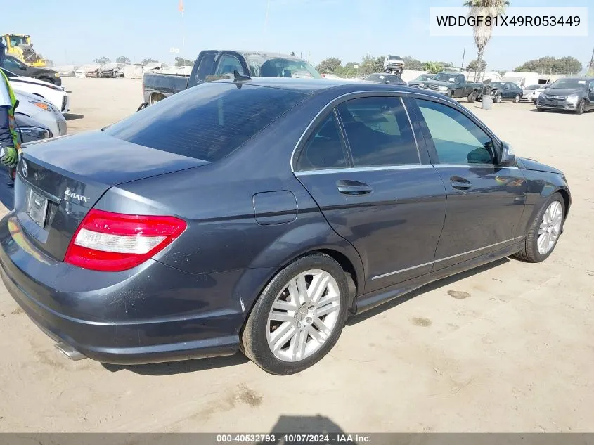 2009 Mercedes-Benz C 300 Luxury 4Matic/Sport 4Matic VIN: WDDGF81X49R053449 Lot: 40532793