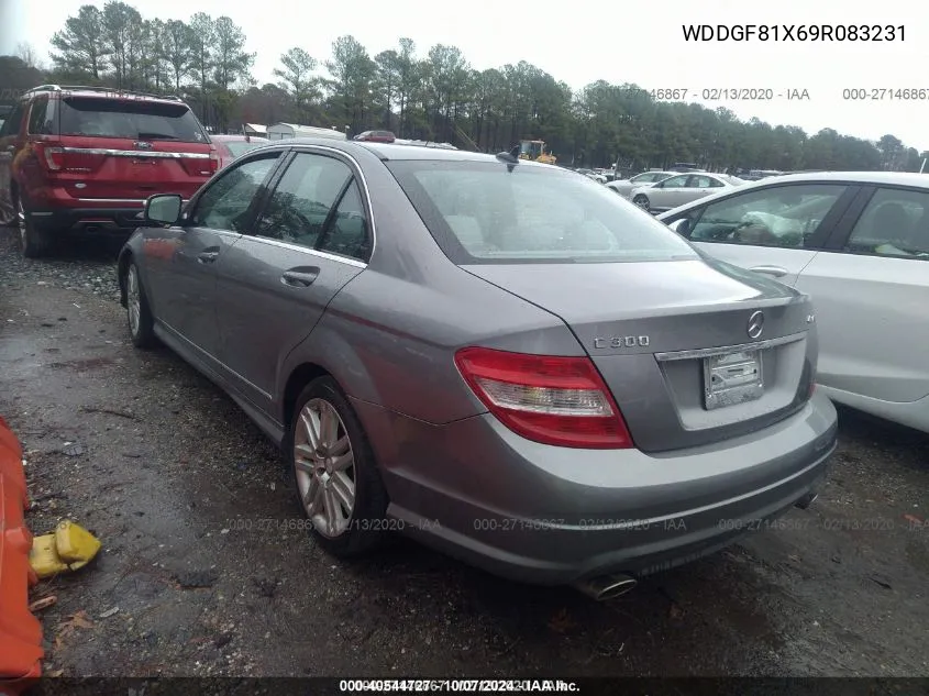 2009 Mercedes-Benz C 300 Luxury 4Matic/Sport 4Matic VIN: WDDGF81X69R083231 Lot: 40544727