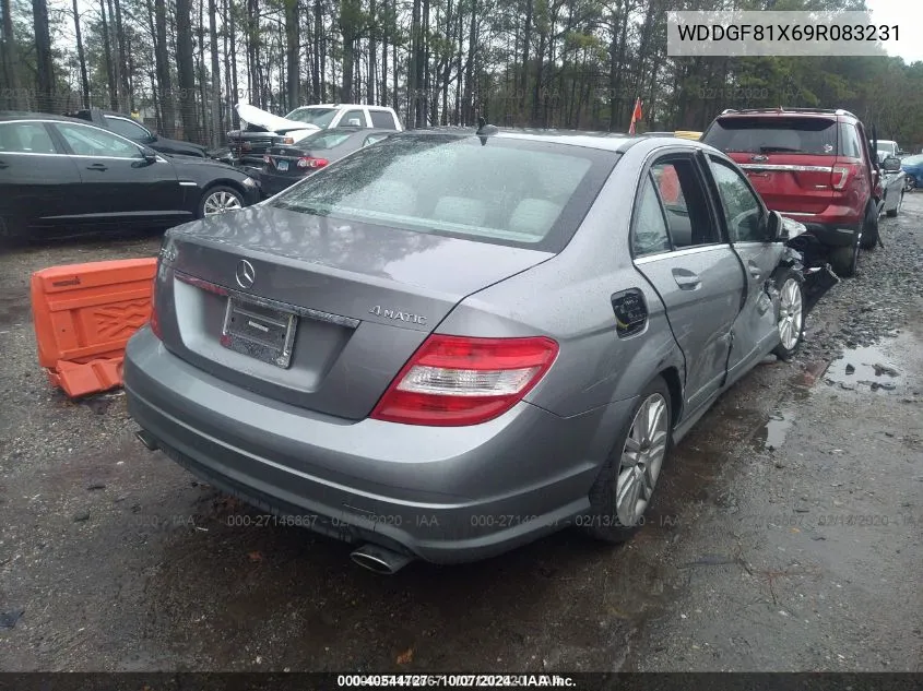 2009 Mercedes-Benz C 300 Luxury 4Matic/Sport 4Matic VIN: WDDGF81X69R083231 Lot: 40544727